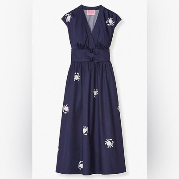 Kate Spade Snappy Poplin Bow Dress Sz.12 - Picture 1 of 6